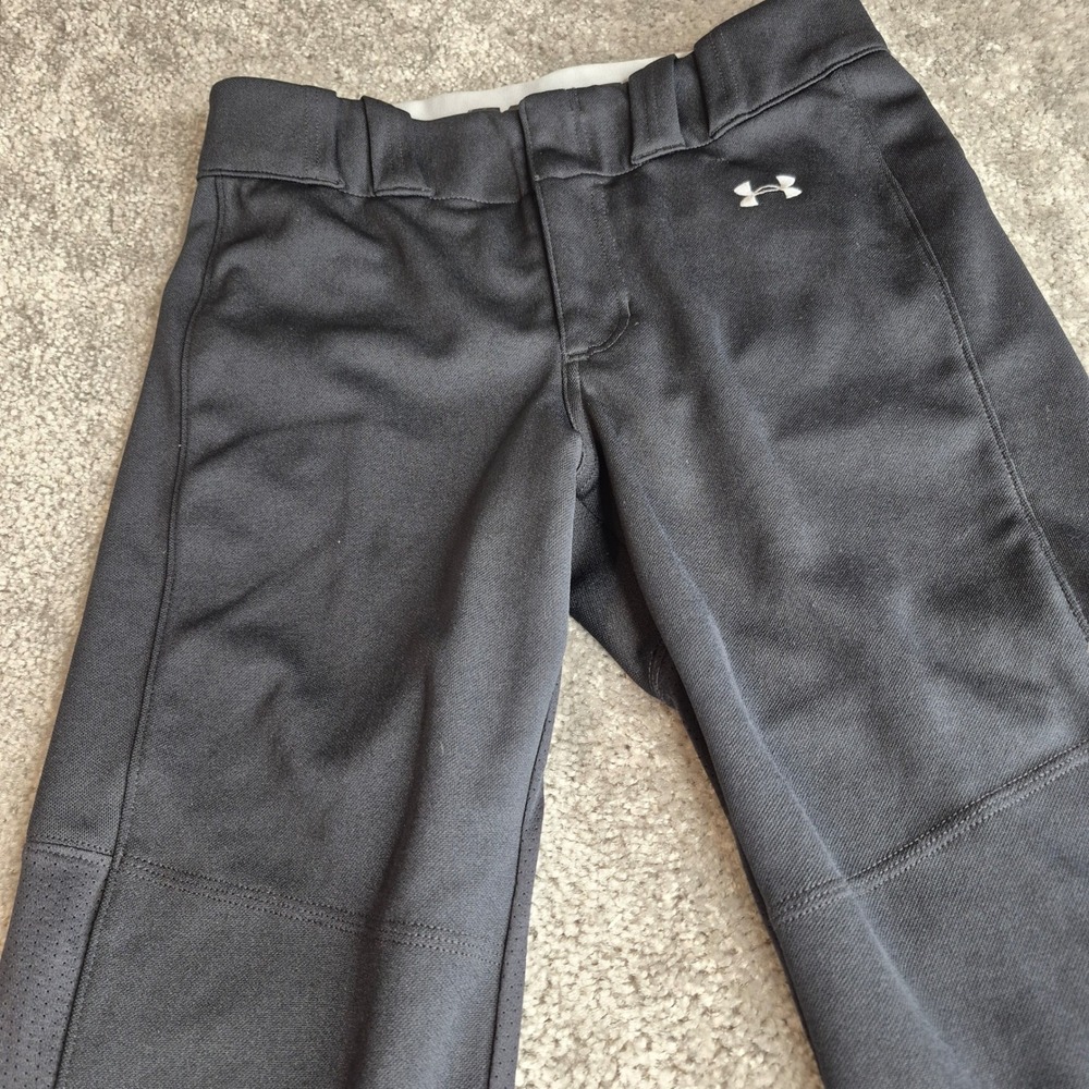 Under Armour Womens Small Black Softball Pants Fitted Performance Knicker UA - Picture 4 of 11